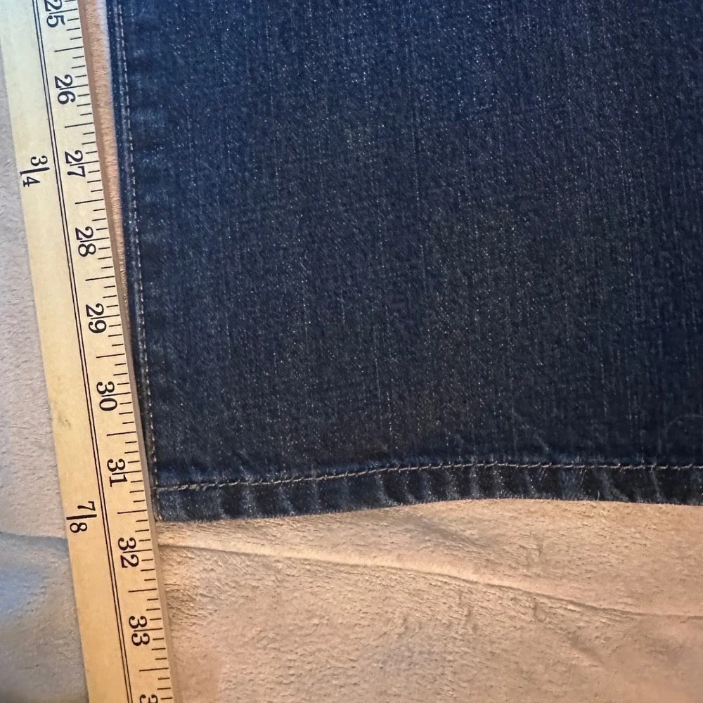 Calvin Klein Jeans Mens 34x32 Straight Leg Dark Wash Blue Denim RN36009